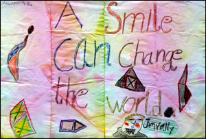 a smile can change the world