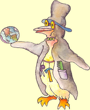penguin and the world
